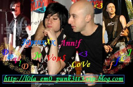 Joyeux annif &agrave; mes 2 membres pr&eacute;f&eacute;r&eacute;s de simple plan: Davidou and Jeff